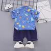 Sommerliches zweiteiliges Freizeit-Set für Jungen, Hemd und Shorts für Babys und Kleinkinder