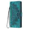 For iPhone 17 Air Case Imprinted Totem Skin Feel Wallet Leather Phone Cover with Hand Strap