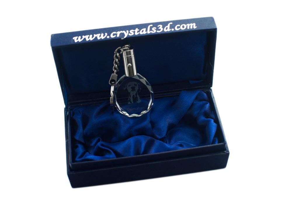 Dalmatian, Carriage Dog, Spotted Coach Dog - Pendant with a Photo of a Dog, Crystal Key Ring In a Gift Box, a Unique Gift by Art-Dog
