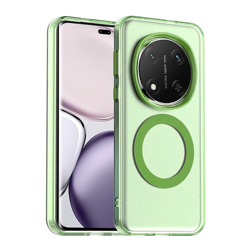 For Honor Magic 7 Pro Cover Frosted For Magsafe Phone Case For Honor Magic 7 Lite Transparent Skin Feel Wireless Charging Cases Honor Magic7 зелёный
