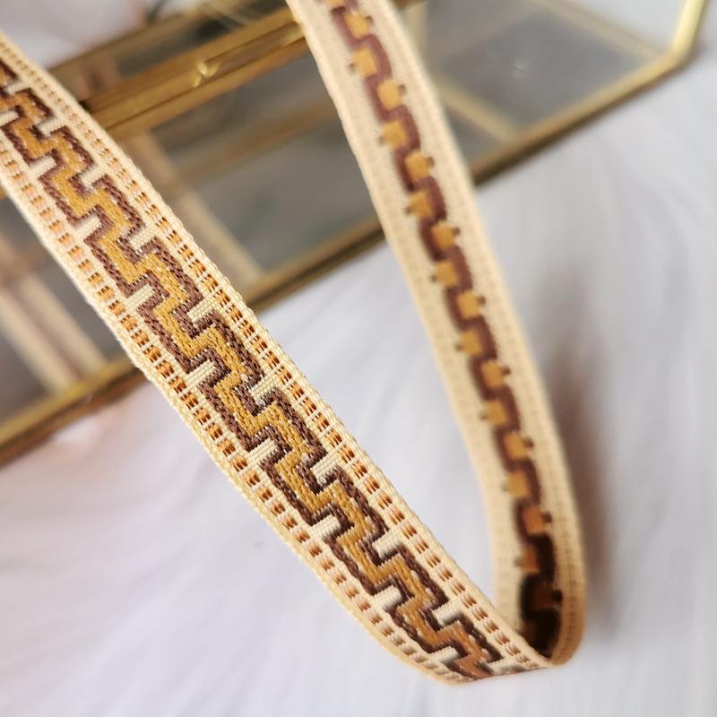 Misi Ethnic Embroidery Jacquard Ribbon for DIY Doll Clothing