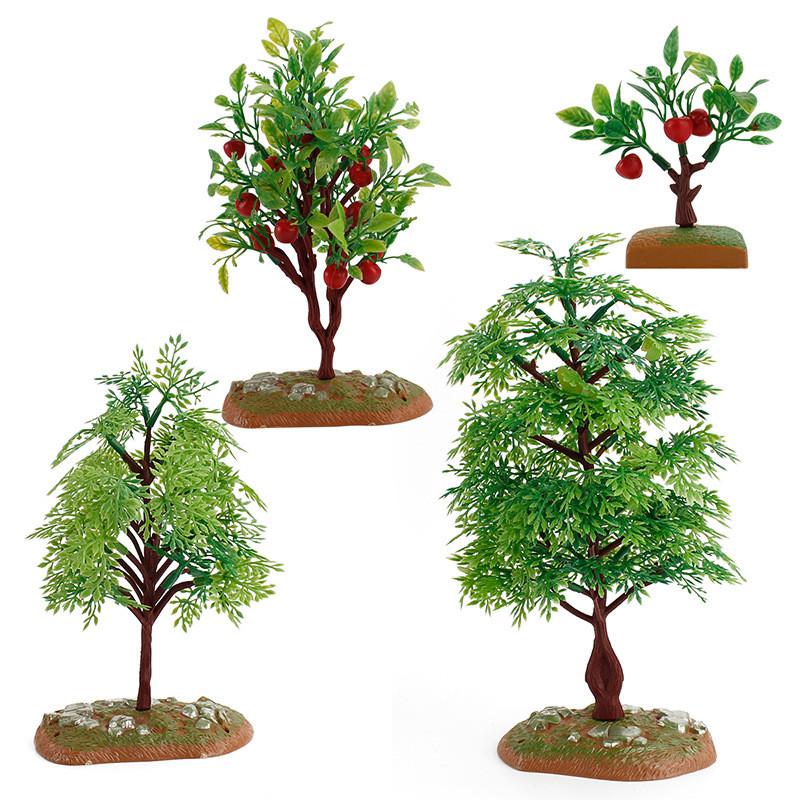 Fruit Fence Simulation Tree Water Grass House Micro Scene Model Ornament