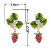 Retro Exaggerated Baroque Love Strawberry Women's Earrings Fashion New Fruit Series Leisure Holiday Jewelry Ear Accessories