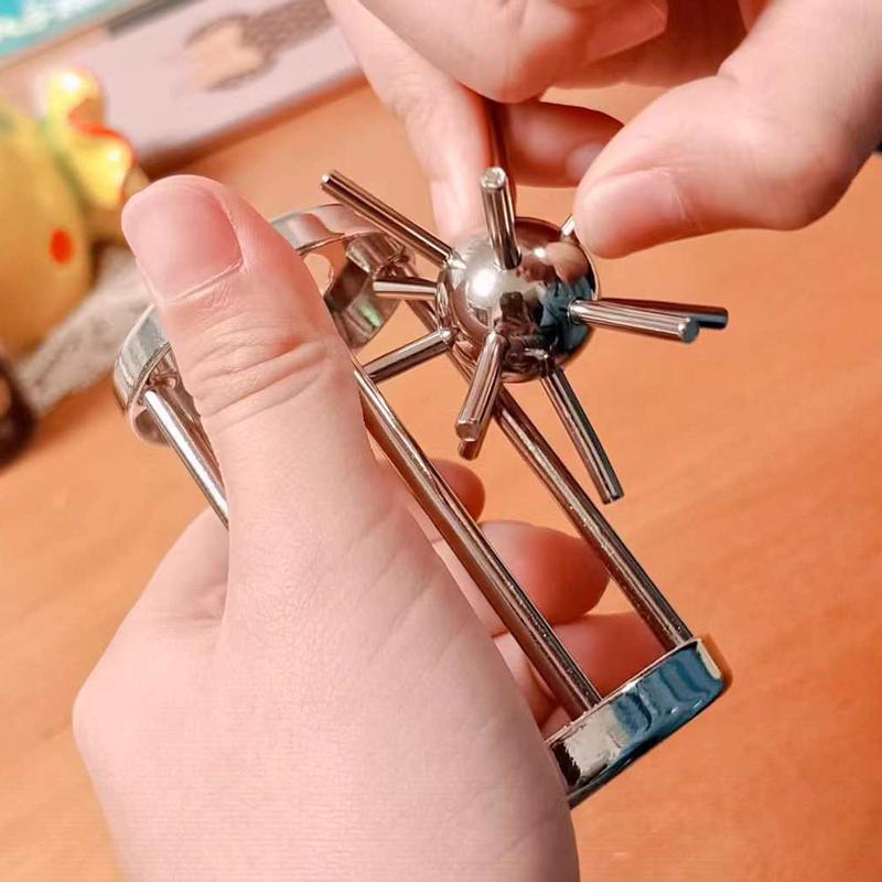 Difficult Disentanglement Brain Teaser Metal Puzzles For Adults and Kids Smart Logic IQ Test Mind Challenge Educational Toys