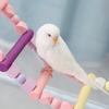 Parrots Swing for Birdcage Hanging-Perch Stand Cockatiel Ladder Birdcage Swing Climbing Ladder Toy for Parakeets Budgies