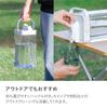 CB Japan Drink Server, Refrigerator-Compatible, Horizontal Placement, Barley Tea Pot, Pitcher, Large Capacity 3.5L, White, with Handle for Easy Carryi