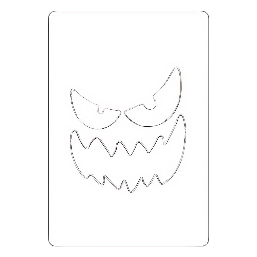Halloween Kürbis Geist Fledermäuse Gesicht Dekorative Malvorlagen Metall Stanzformen für DIY Kürbisschnitzen Holzwände Kunstdekor