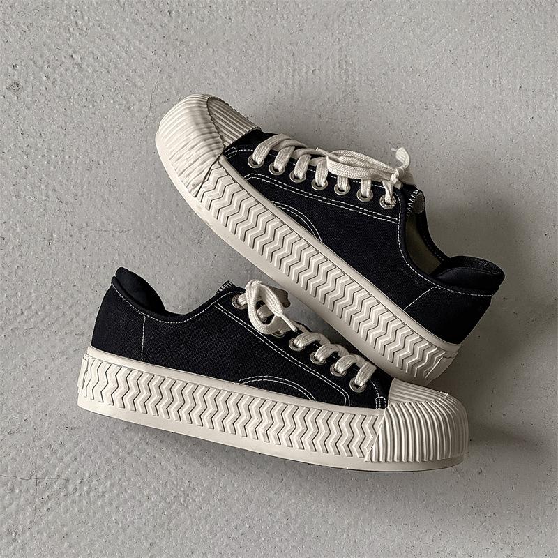 

Новые парусиновые кеды с низкой подошвой, устойчивые к износу, повседневная мужская обувь, универсальные кеды 44 чёрный