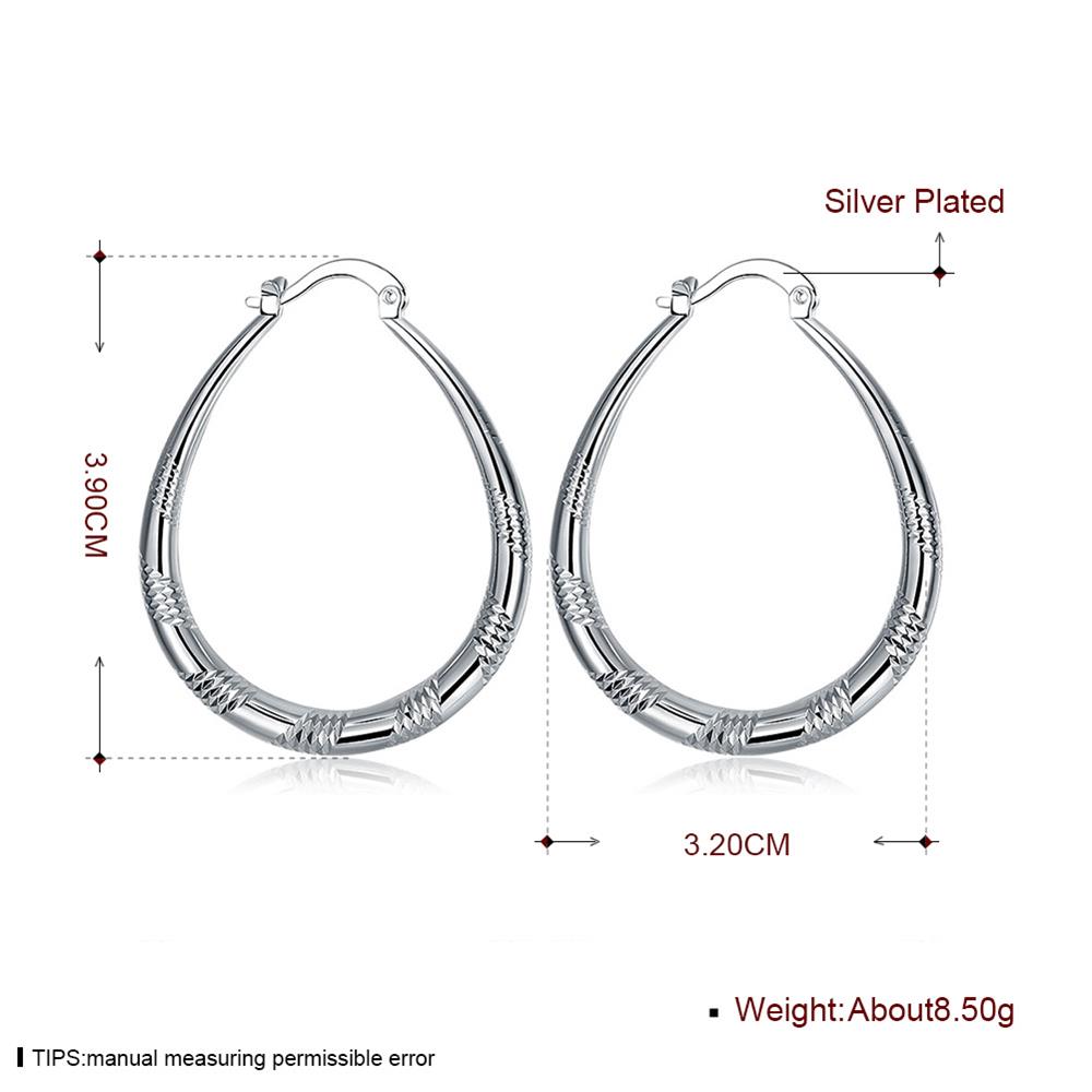 925 Sterling Silver Charm 3cm Circle Hoop Earrings For Women Luxury Fashion Party Wedding Accessories Jewelry Christmas Gifts