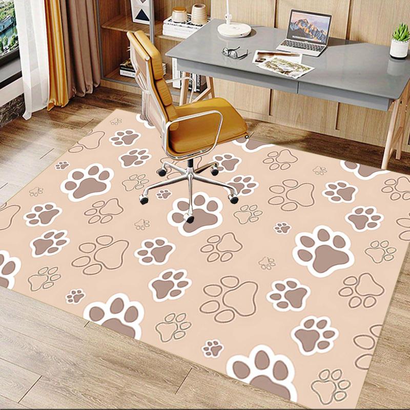 1PC Paw prints Anti-slip carpet, suitable for Office, bedroomand playrooms. It can also be used as a sofa footrest cover-W71