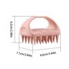 Scalp Scrubber Shampoo Brush Massager Clean Scalp Comb With Handle Hair Washing Brush Scalp Exfoliator Brush Head Scrubber Tools