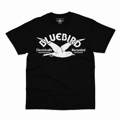 Bluebird Records - Logo - Heavy Cotton T-Shirt - Medium Black [New ] Black, M XL