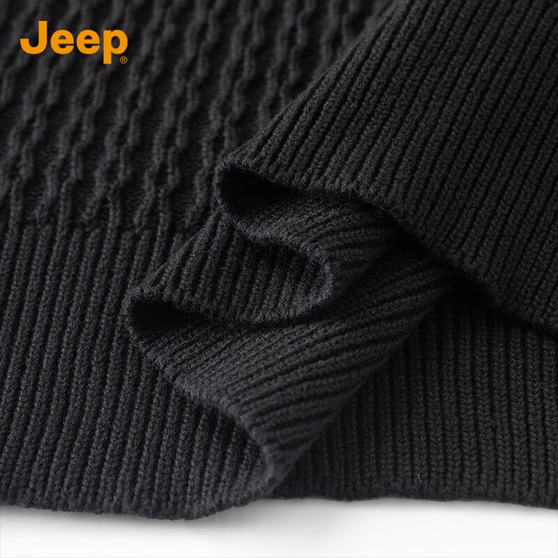 Jeep Men's Pure Cotton Crew Neck Sweater