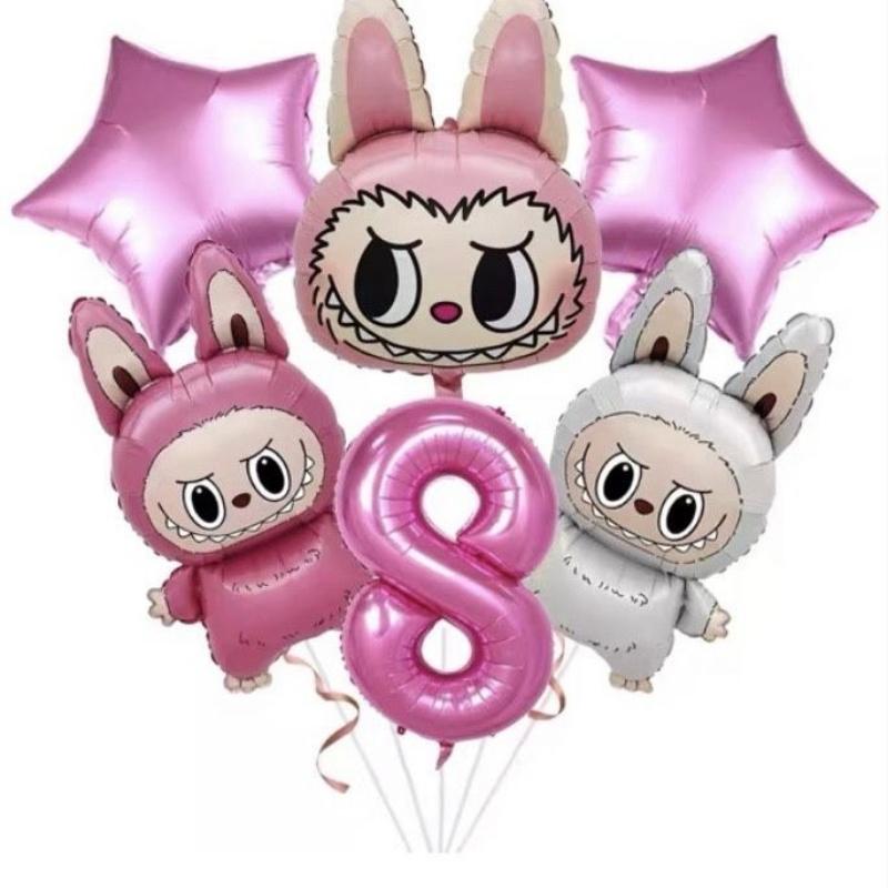 

Набор цифровых шаров из алюминиевой пленки, Милый детский набор для украшения на день рождения number 8