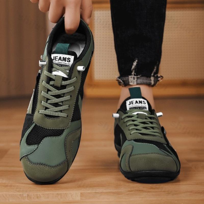 Fashion 2025 Men's Mesh Breathable Splicing Summer Lightweight Fashion Loafers Slip on Casual Shoes Comfortable Color Blocked Sneakers