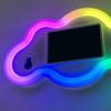 Solar Car Cloud Night Light Multi-Color LED Wireless Atmosphere Lamp for Triangle Window Wireless Waterproof Car Interior Decoration
