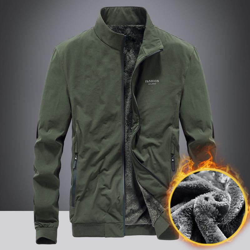 

Осень и зима Новая мужская флисовая утолщенная повседневная хлопковая куртка Куртка Мужская уличная хлопковая куртка 4XL