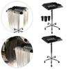 1 Piece Hair Salon Tray Cart Mobile Storage Trolley Adjustable Height Metal Removable Tool Holder