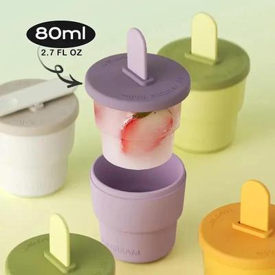 Neuer Handgemachter DIY Eisbecher Mehrfarbig Kreativer Eis am Stiel Käse Stiel Werkzeuge Zubehör Zuhause Küche Lebensmittel Eiswürfelform