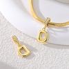 New Copper Golden Charm Beads 26 Letters Pendant For Original Bracelet Women Diy Gift