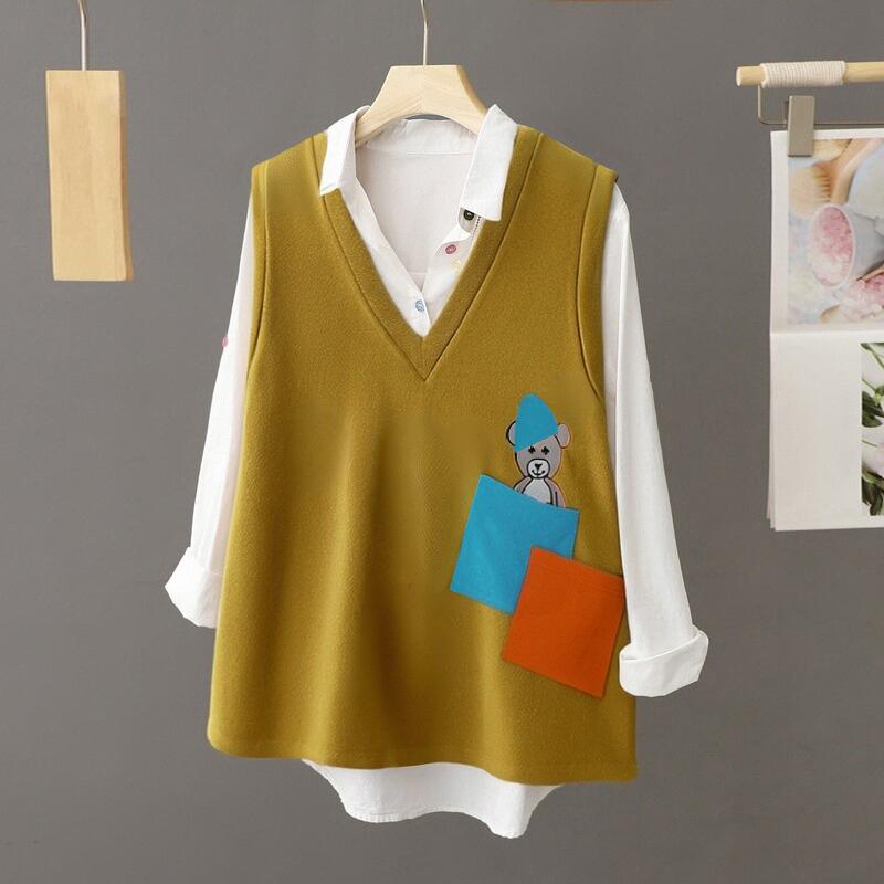 

ZANZEA Женские осенние жилеты без рукавов с V-образным вырезом и карманами с принтом 4XL