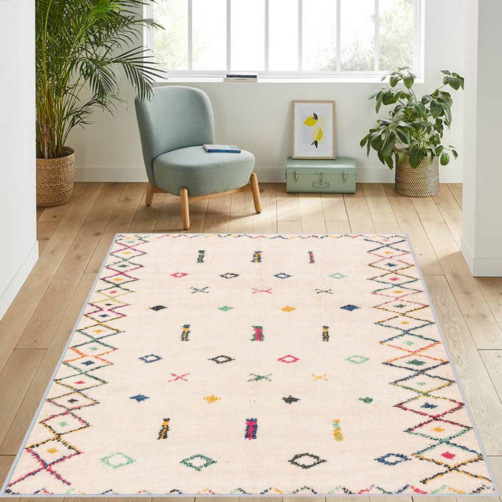

Eliana Home Washable Printed Carpet LNA1210 50x80 бежевый