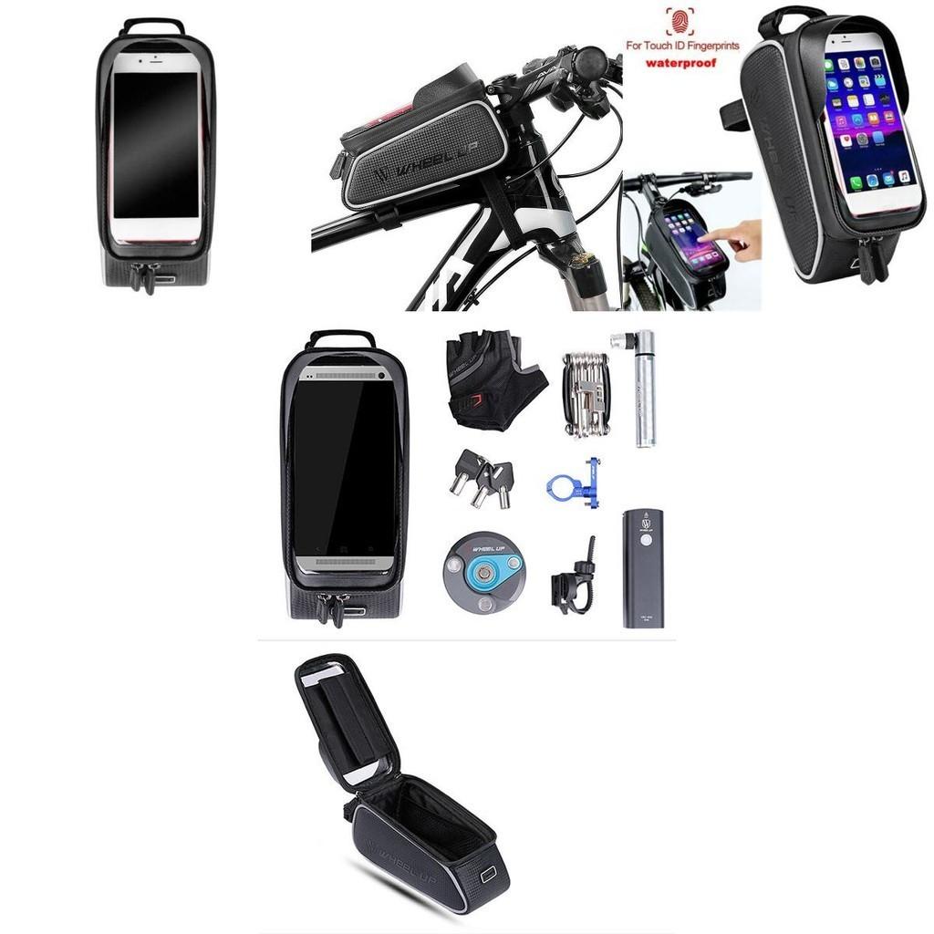 Bicycle Front Tube Pouch Bag With Clear Tpu Touch Screen Cover**