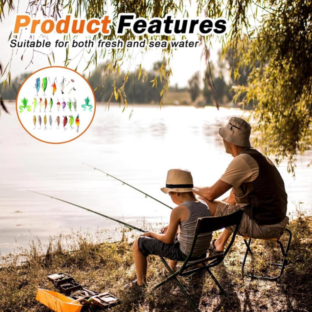 Christmas Count Down Calendar 24 Day Freshwater Saltwater Advent Countdown Calendar With Fish Lures For Lake Stream River Pond