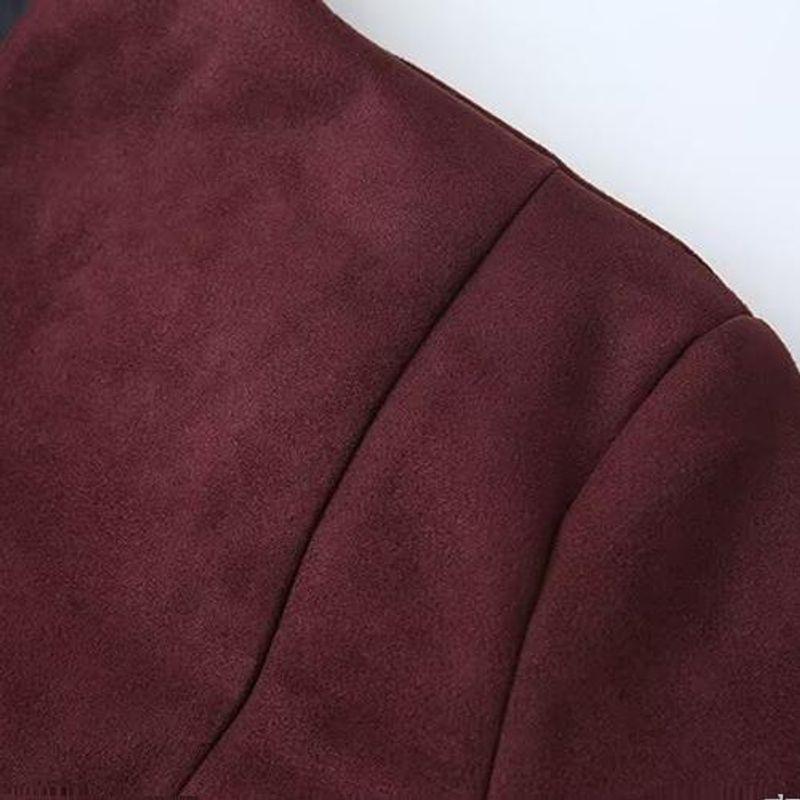 Kaslead New Arrival Women's Clothing Fashion Style Stylish Simple and Versatile Stand-up Collar Slim-Fit Long-Sleeved Outwear