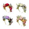 Romance Fabric Flower Butterfly Hairband 4 Color Option Headdress Ideal For Bridal Photoshoots And Daily Styling
