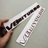 Chrome V8 BITURBO 3D ABS Fender Badge Side Emblem Decal Fit Mercedes Benz AMG C63 E63 G63 G500 Car Styling Sticker