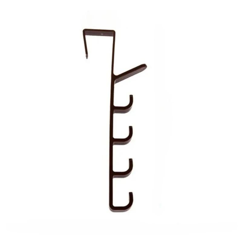 

1pcs Cabinet Drawer Door Hook Coat Clothes Bag Towel Storage Holder Kitchen Bathroom Hanger Hook Home Accessories коричневий