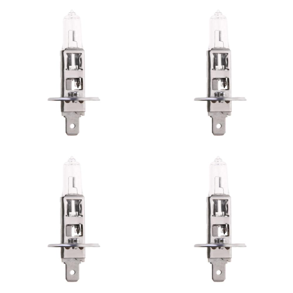 1-6Pcs H1 Halogen Bulb Cyan 12V 100W 4000-4500K Clear Quartz Glass Car Xenon Head Lamp Fog Lamp Car Lamps Car Accsesories