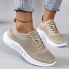 Spring New Women'S Sports Shoes, Fashionable, Breathable, Lightweight, Non-Slip, Wear-Resistant, Casual Sports Shoes, Flat Shoes