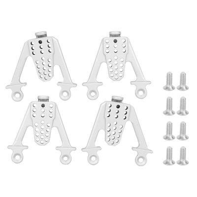 Supporto Torre Ammortizzatore Regolabile in Metallo Multi-foro Accessorio Adatto per Auto RC SCX10 110Argento