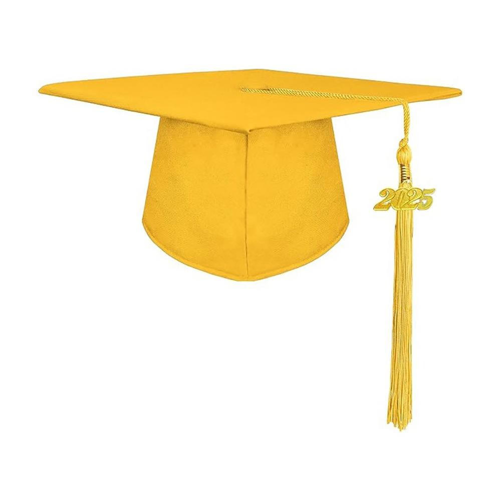 Bachelor 2025 Graduation Cap Doctor Trencher Cap Academic Hat with Tassels  Student Supplies