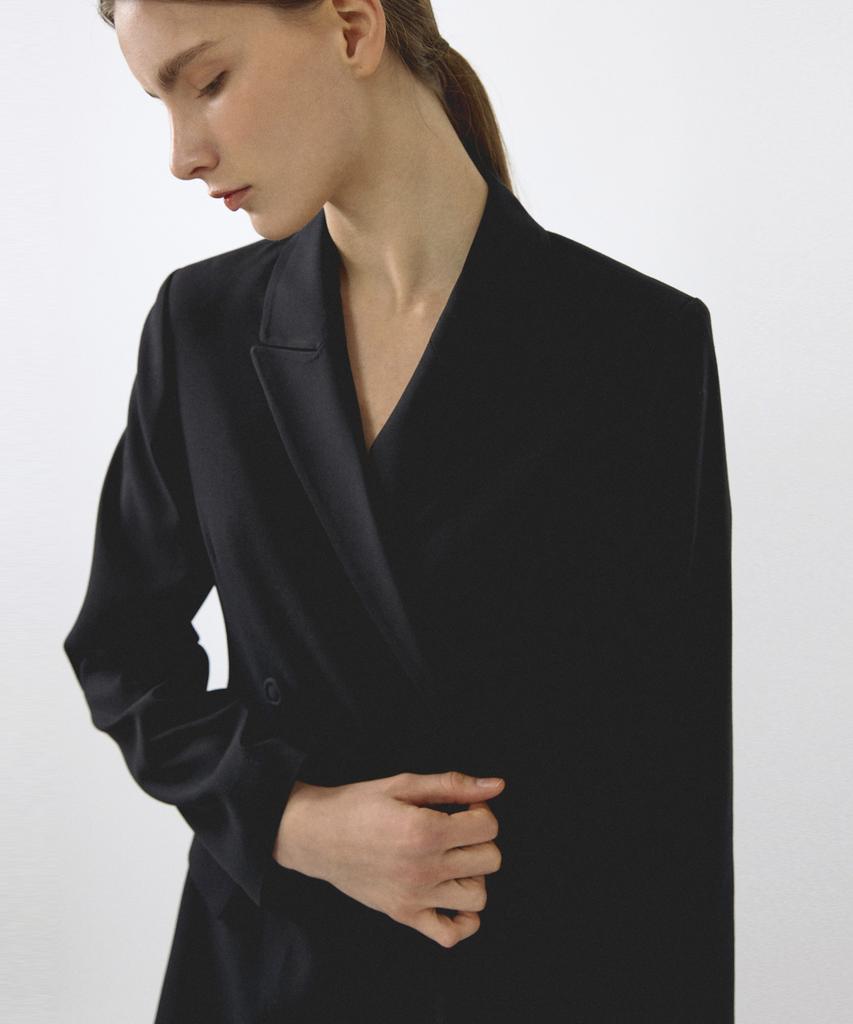 OCTETTE Summer-Wool Tailored Coat_2Color