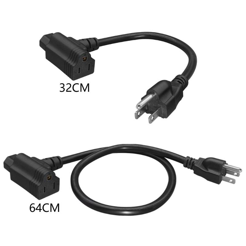 Portable Sturdy Professional Equipment Power Cable NEMA 5 15P to C13 and 5 15R Paralleled Connection Casual Use