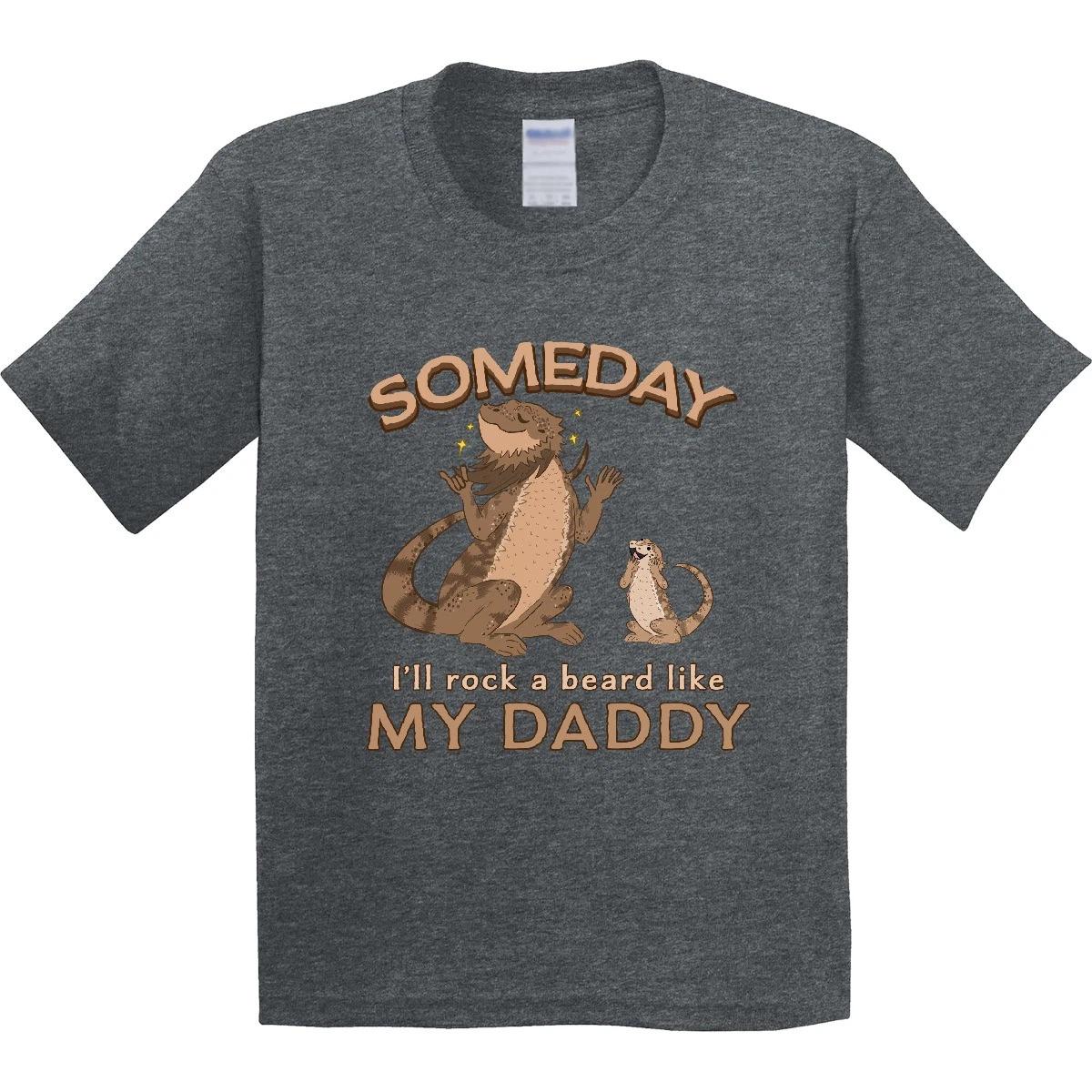Inktastic Someday I ll Rock A Beard Like My Daddy-Bearded Dragons Youth T-Shirt 140
