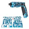WRAPGRADE Custom Wrap for Stick Impact Driver EZ7521 Blue Dot (Caribbean Camo)