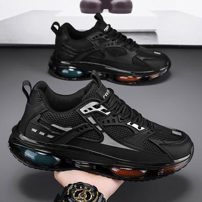 Scarpe da uomo con cuscino d'aria ammortizzante autunno inverno 2024 nuove di tendenza versatili con plateau sportive casual che aumentano l'altezza scarpe da papà ins