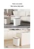 Smart Large-Capacity Trash Can with Lid for Bathroom, Toilet, Kitchen, and Living Room