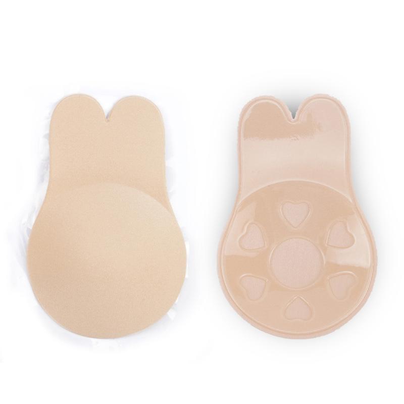 Bunny Ear Push-Up Nipple Covers: Breathable Seamless Lift & Anti-Protrusion Pasties