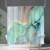 Shower Curtain Waterproof And Mildew-Proof Marble Pattern Bathroom Curtain Shower Curtain Partition Curtain Free Of Punching