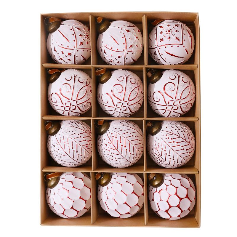Christmas Ball Ornaments Lightweight Christmas Tree Decoration Vintage Christmas Balls Plastic Holiday Ornament Set For Window