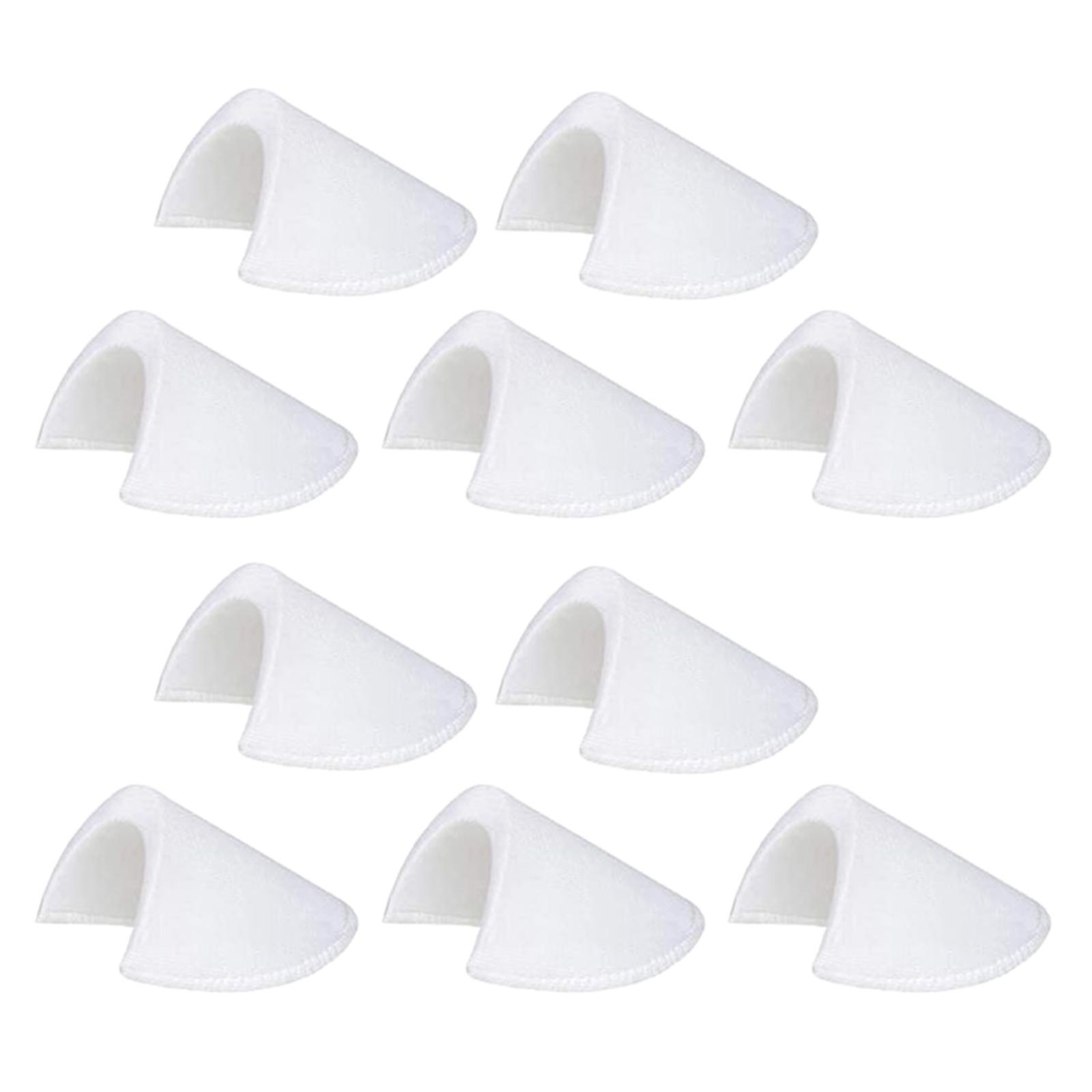 

5 пар подплечников швейные подплечники губчатые подплечники для блейзера рубашки одежды костюма пальто куртки высокие низкие плечи белый