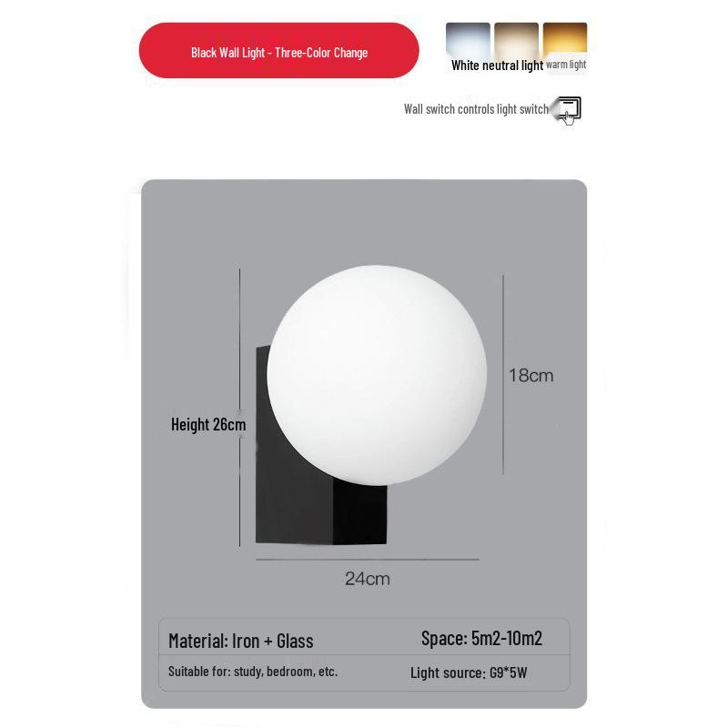 Postmodern Minimalist Italian Designer Wall Lamp: Ideal for Living Rooms, Corridors, Aisles, Bedrooms, and Bedside Tables