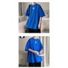 Men'S Trendy Letter Round Neck Printed Short Sleeved T-Shirt For Summer Ins Loose Casual Top