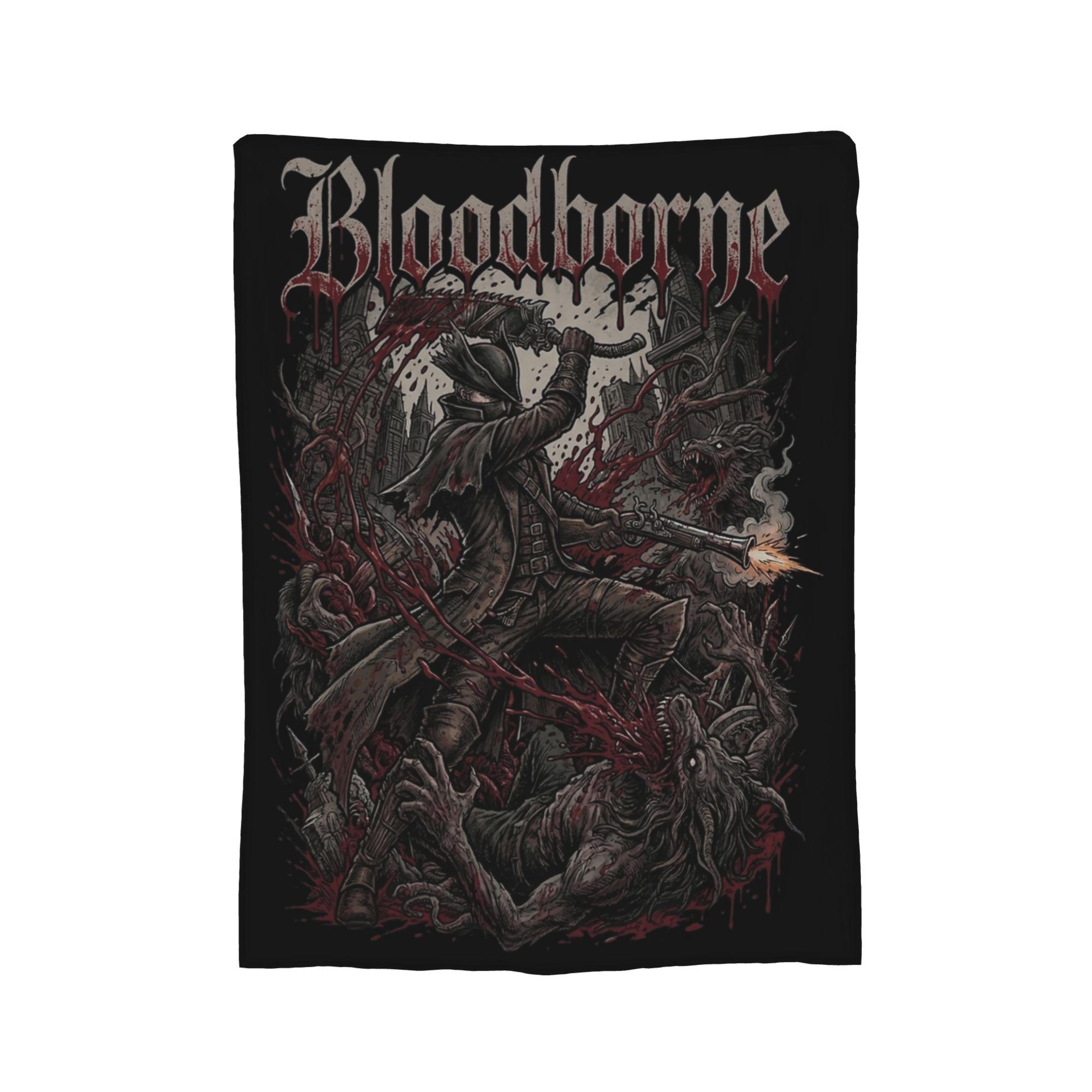 

Bloodborne Video Game Blanket Velvet Decoration Portable Super Warm Throw Blanket for Bedding Office Bedding Throws 130x150cm