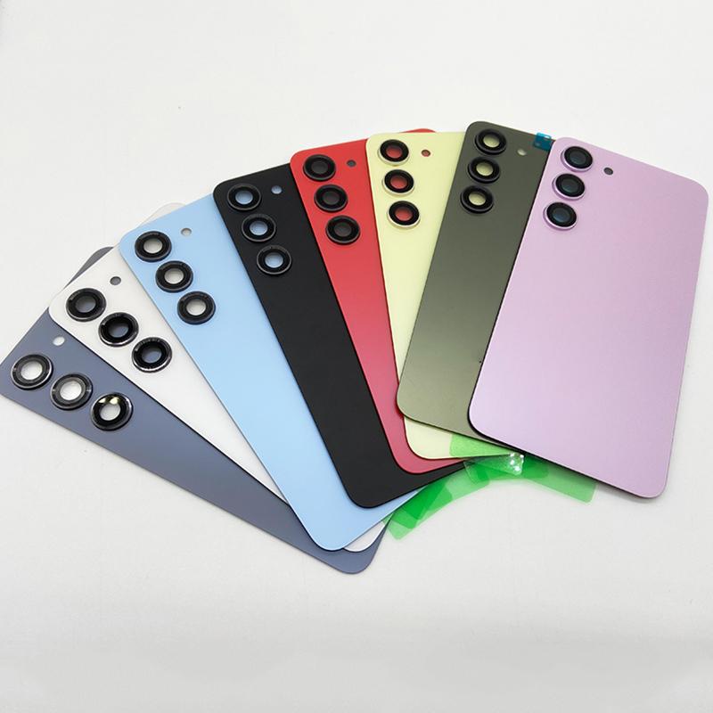 NEW For Samsung Galaxy S23 Back Cover Glass Rear Door Housing Battery Replacement For Galaxy S23 S 23 With Lens